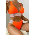 thumbnail image 1 of Contrast Textured High Cut Swim Set, 1 of 4