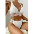 thumbnail image 1 of Contrast Textured High Cut Swim Set, 1 of 16