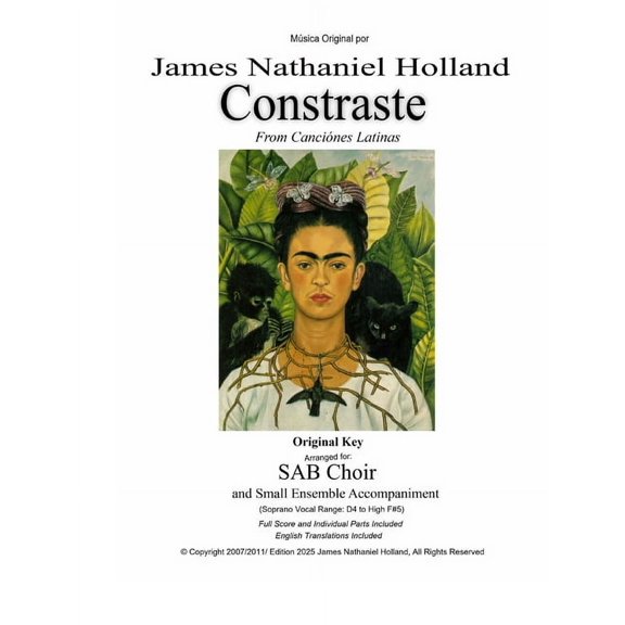 Choral Music and Anthems by James Nathan Contraste: Arranged for SAB Choir and Small Ensemble Accompaniment, Book 15, (Paperback)