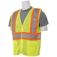 thumbnail image 1 of Contrasting Trim Mesh Reflective Class 2 Vest, Lime - 3XL, 1 of 1