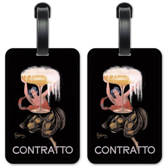Contratto - Luggage ID Tags / Suitcase Identification Cards - Set of 2