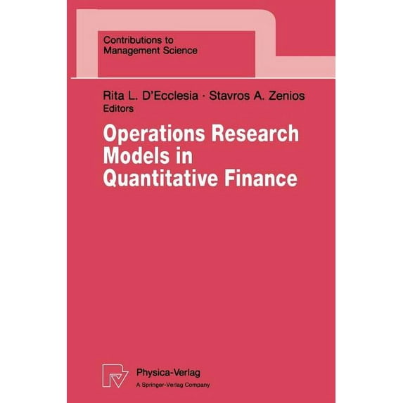 Contributions to Management Science Operations Research Models in Quantitative Finance: Proceedings of the XIII Meeting Euro Working Group for Financial Mod, (Paperback)