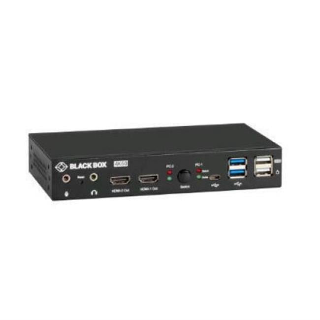 Control 2-Port KVM Switch with One Keyboard & Mouse