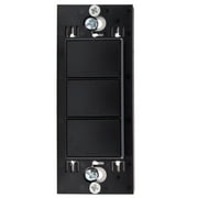 Control 4 KPZ-3B1-B Wireless Keypad Switch, 3-Button, Black
