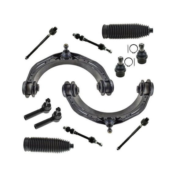 Control Arm Ball Joint Tie Rod End Kit 12 Piece - Compatible with 2006 - 2008 Dodge Ram 1500 RWD Extended Crew Cab Pickup 2007