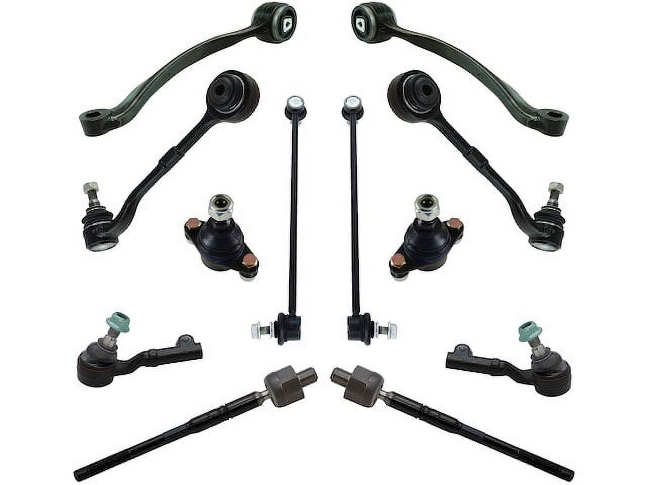 Control Arm Ball Joint Tie Rod End Kit 12 Piece Compatible with 2007