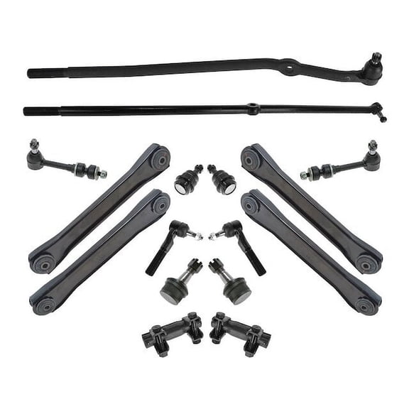 Control Arm Ball Joint Tie Rod and Sway Bar Link Kit 16 Piece - Compatible with 2000 - 2001 Dodge Ram 1500 4WD