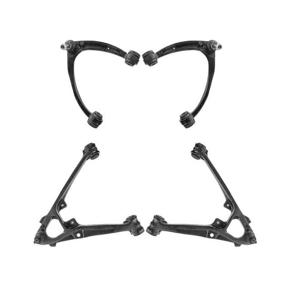 Control Arm and Ball Joint Assembly Set 4 Piece - Compatible with 2007 - 2016 GMC Sierra 1500 2008 2009 2010 2011 2012 2013 2014 2015