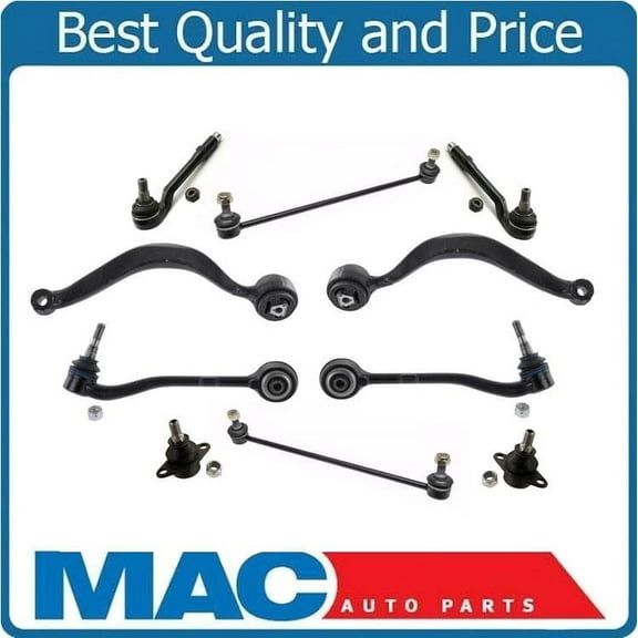 Control Arms Ball Joints Tie Rods Suspension Steering Kit 10Pc for BMW X5 01-06