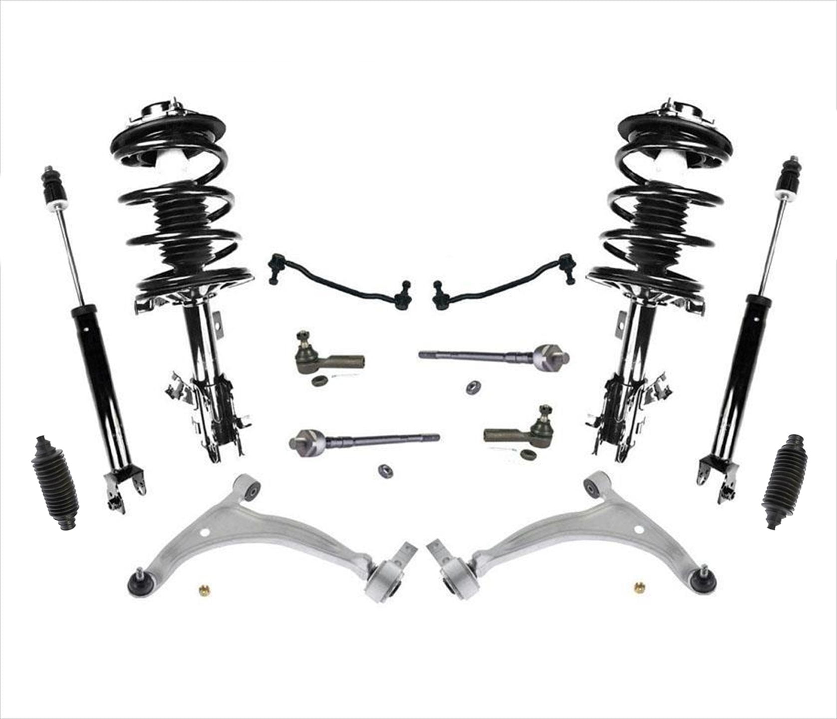 Control Arms Tie Rods Sway Bar Complete Struts 12Pc For 20042008