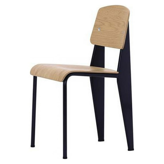 Control Brands FEC7038WALBLK The Standard Chair, Walnut & Black