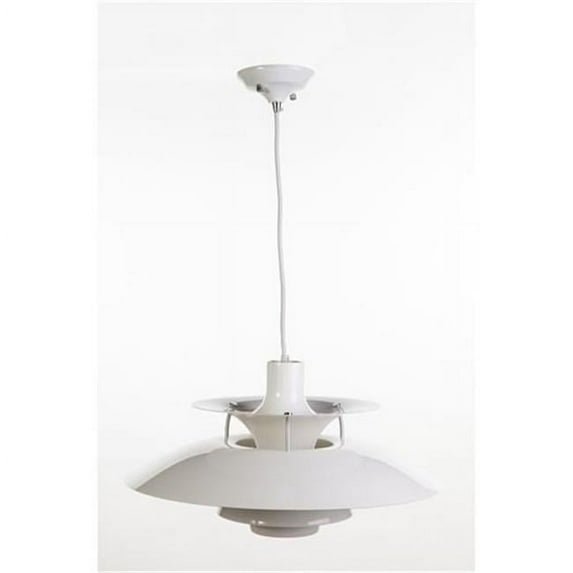 Control Brands LBC010WHT The Athy Pendant Lamp, White - 11 in.