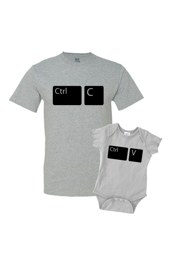 Control Copy and Control Paste Matching Father Son Shirts