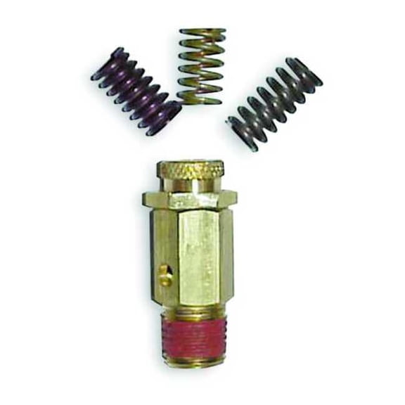 Control Devices-NC25-1UK002 NC Series Brass Non-Code Safety Valve, 25-200 psi Adjustable Pressure Range, 1/4" Male NPT