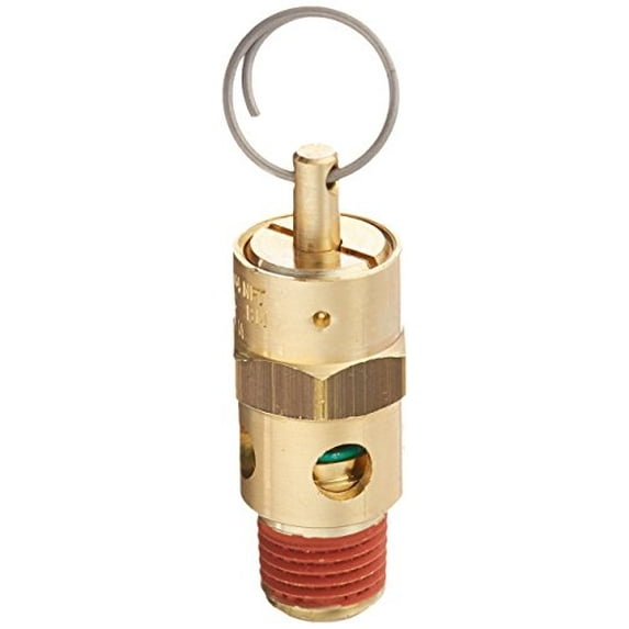 Control Devices ST25-1A050 St Series Brass Soft Seat Asme Safety Valve 50 Psi Set Pressure 1/4 Male Npt