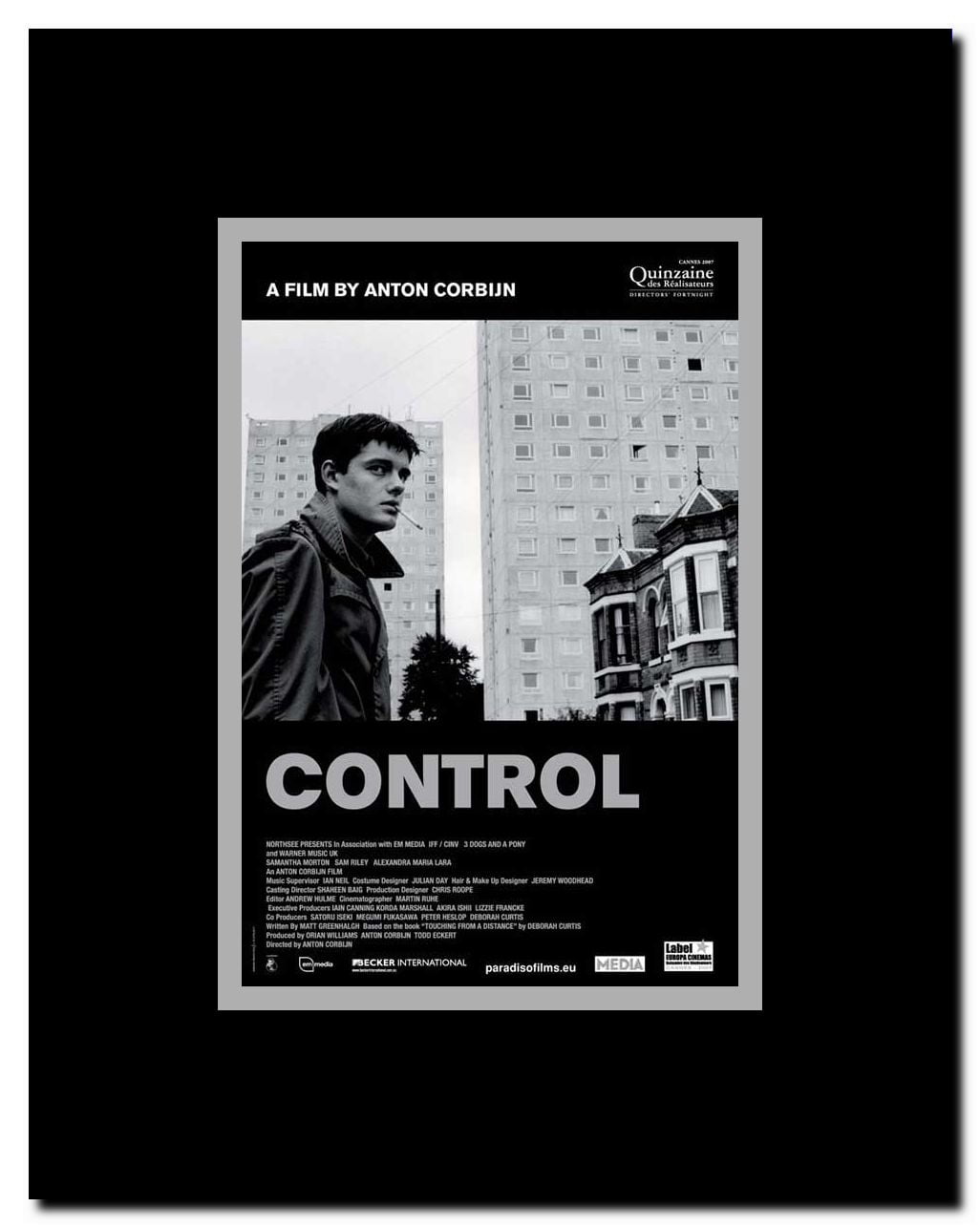 Control Framed Movie Poster