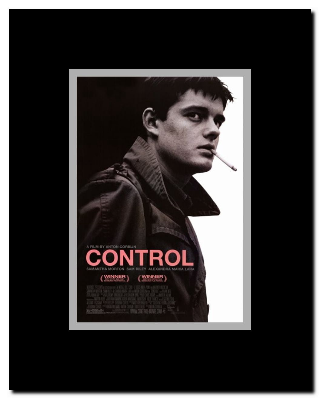 Control Framed Movie Poster