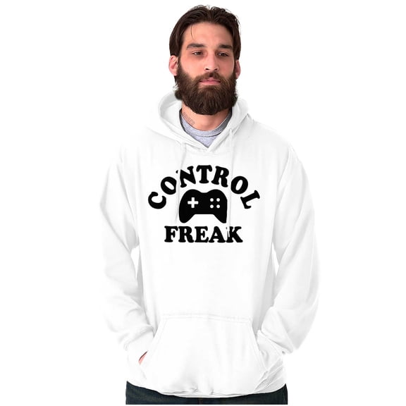 Control Freak Controller Geek Gamer Hoodie Sweatshirt Women Men Brisco Brands S