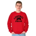thumbnail image 1 of Control Freak Controller Geek Gamer Unisex Plus Size Sweatshirt Brisco Brands 5X, 1 of 6