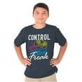 thumbnail image 1 of Control Freak Nerd Video Gaming Gamer Crewneck T Shirts Boy Girl Teen Brisco Brands L, 1 of 6