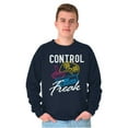 thumbnail image 1 of Control Freak Nerd Video Gaming Gamer Sweatshirt for Men or Women Brisco Brands L, 1 of 6