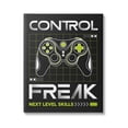 thumbnail image 1 of Control Freak Video Game Phrase Art for Kids Graphic Art Gallery Wrapped Canvas Print Wall Art, 1 of 7
