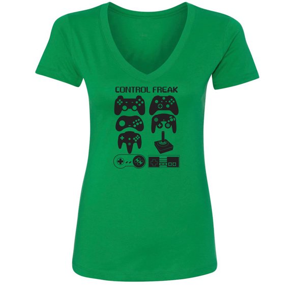 Control Freak Womens V-Neck Tee