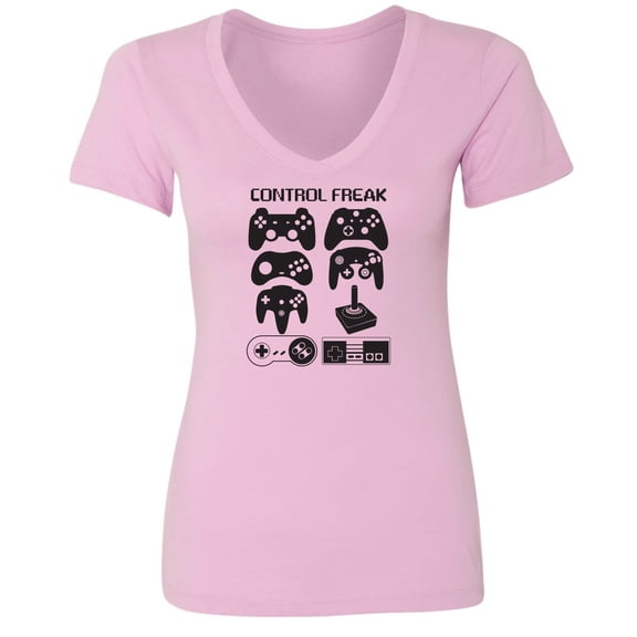 Control Freak Womens V-Neck Tee