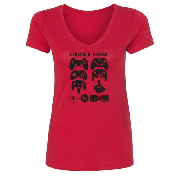 Control Freak Womens V-Neck Tee