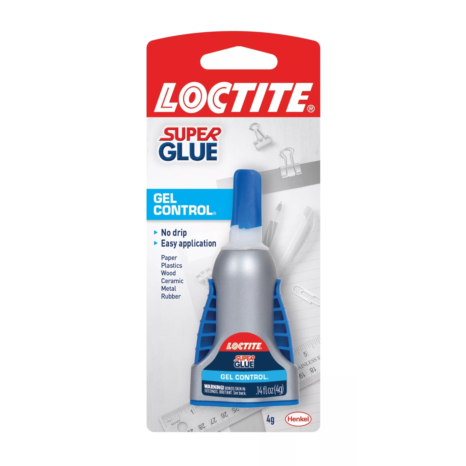 Control Gel Super Glue, 0.14 Oz, Dries Clear | Bundle of 5 Each