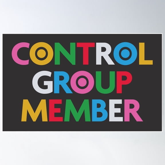 Control Group Member Poster Wall Art, Modern Wall Decor For Living Room Bedroom, 8x12 UNFRAMED