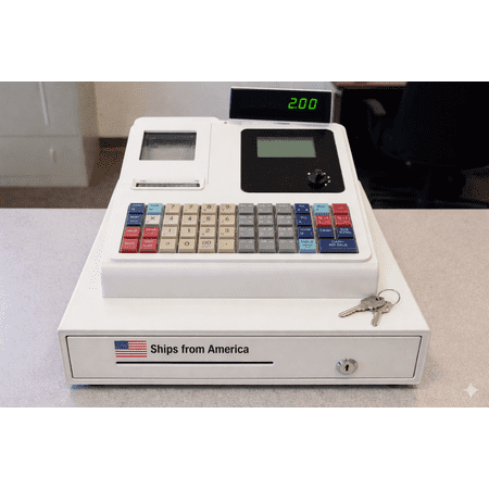 Control-Key Cash Register with Serial Port, Custom Receipt Header and 4700 Plu Capacity