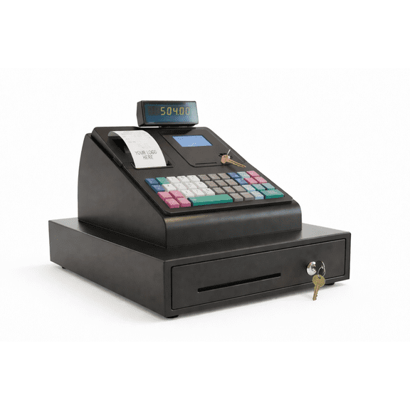 Control-Key Cash Register with Serial Port and Custom Receipt Header, 4700 PLU