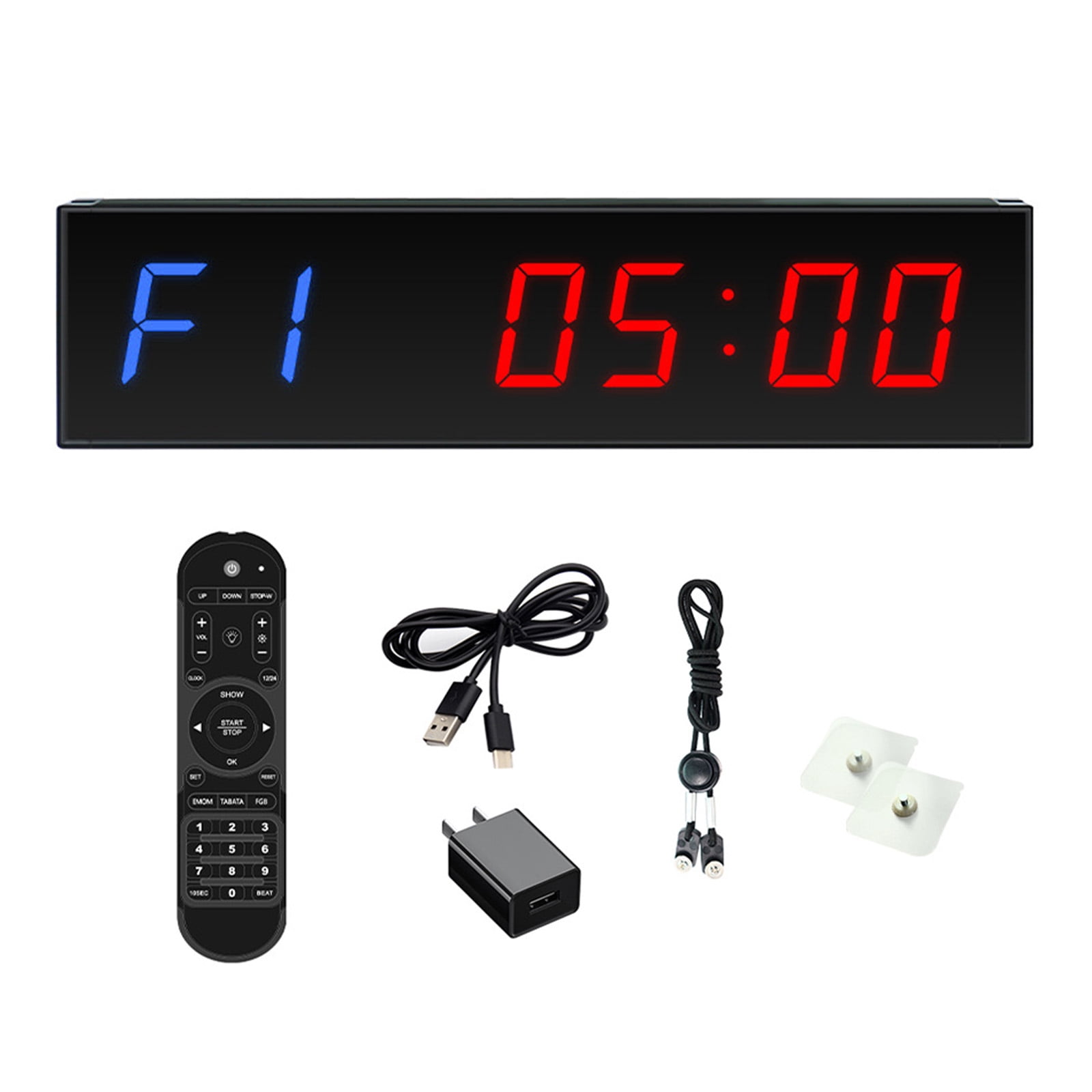 Control LED Digital Gym Timer Countdown Wireless Remote Control Timer ...