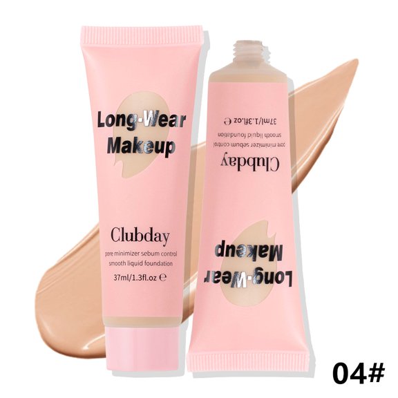 Control Matte Foundation by Clubday, Waterproof Long Wear Full Coverage Concealing Liquid Base