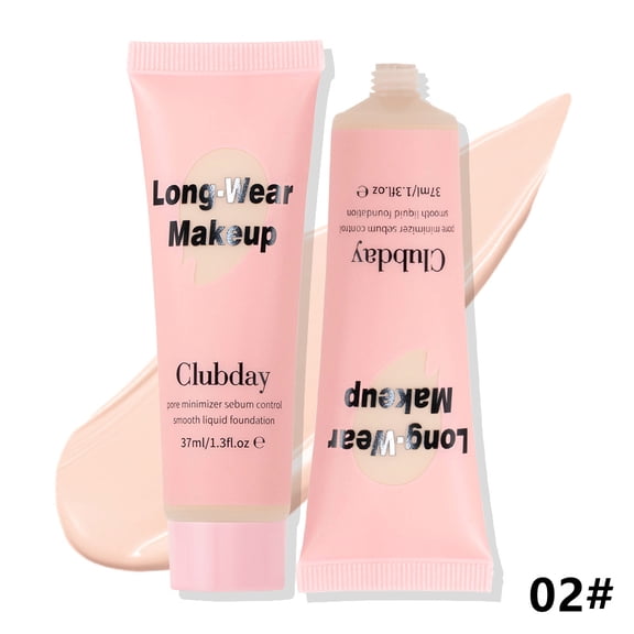 Control Matte Foundation by Clubday, Waterproof Long Wear Full Coverage Concealing Liquid Base