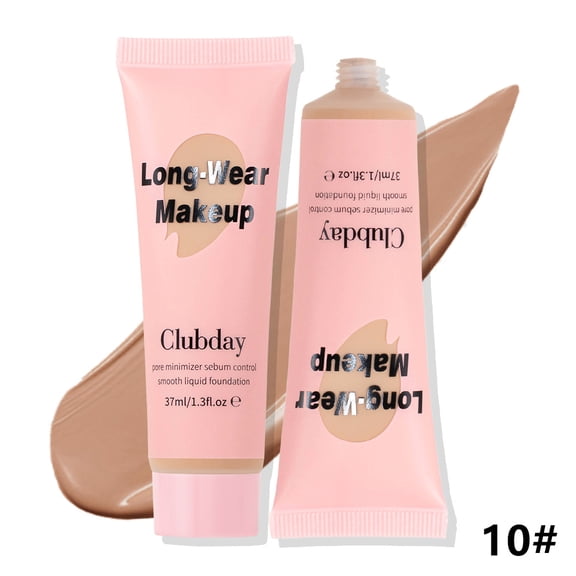 Control Matte Foundation by Clubday, Waterproof Long Wear Full Coverage Concealing Liquid Base