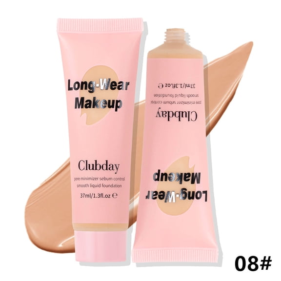 Control Matte Foundation by Clubday, Waterproof Long Wear Full Coverage Concealing Liquid Base