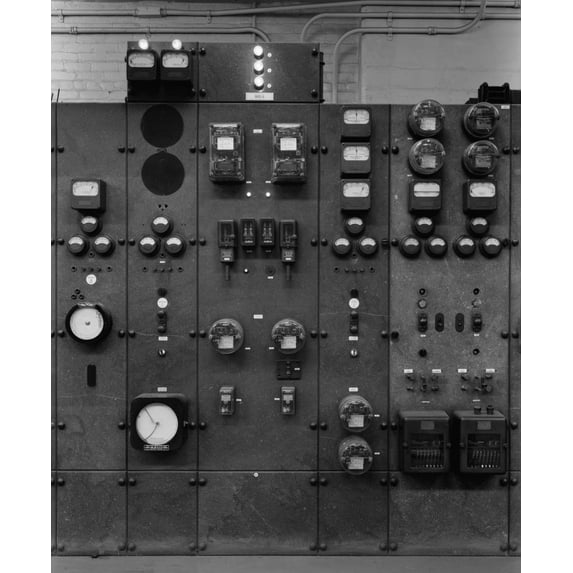 Control Panels Of The Detroit Edison Substation In The Early 20Th Century. The Station'S Function Was To Step Down (Reduce) High Voltage Incoming Electric Current Before Distribution To Customers And