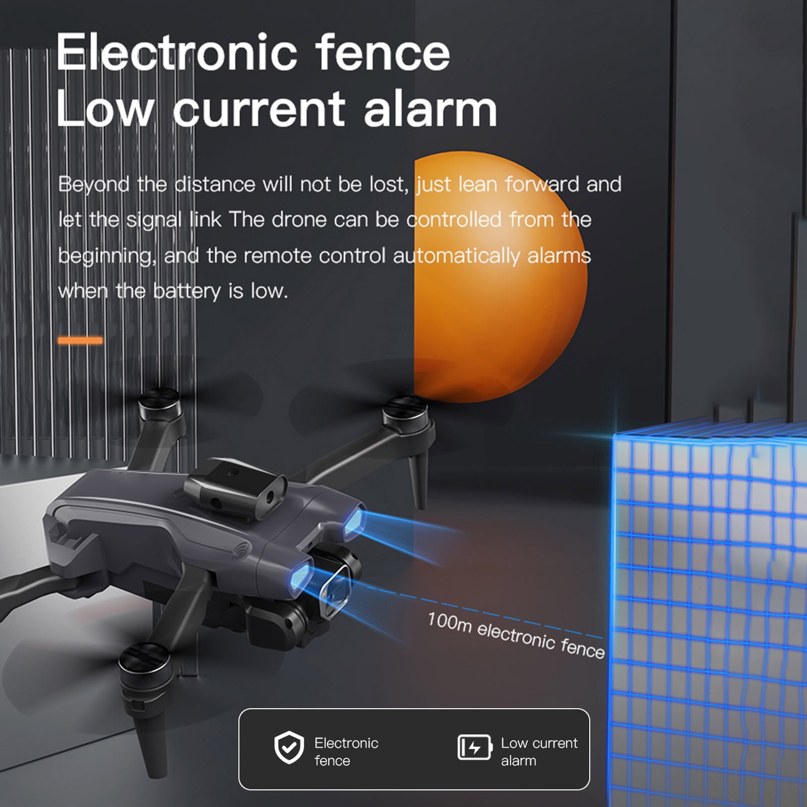 Hover Remote Control Remote Control Drone With Camera 4K Dual Camera 4-Sided ...