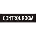 thumbnail image 1 of Control Room Sign - Black (Aluminium, Size 2X7.5) (ref-2201), 1 of 5