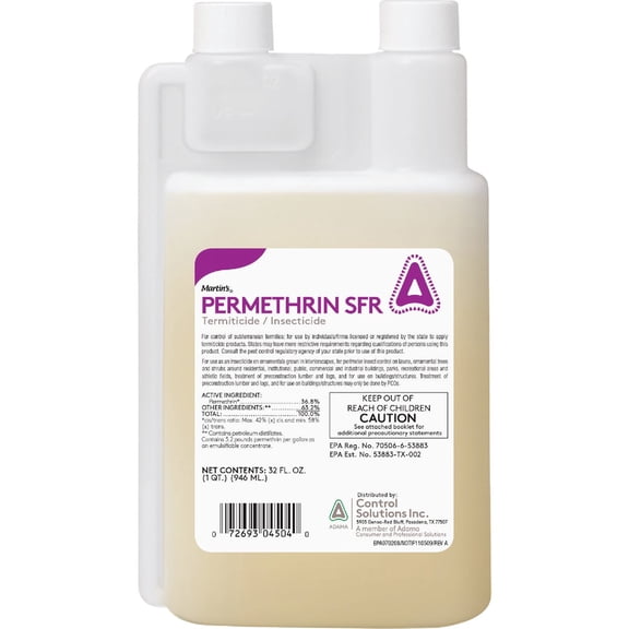 Control Solutions 82250027 32 oz Permethrin 36.8 Percent Concentrate Pest Control Treatment