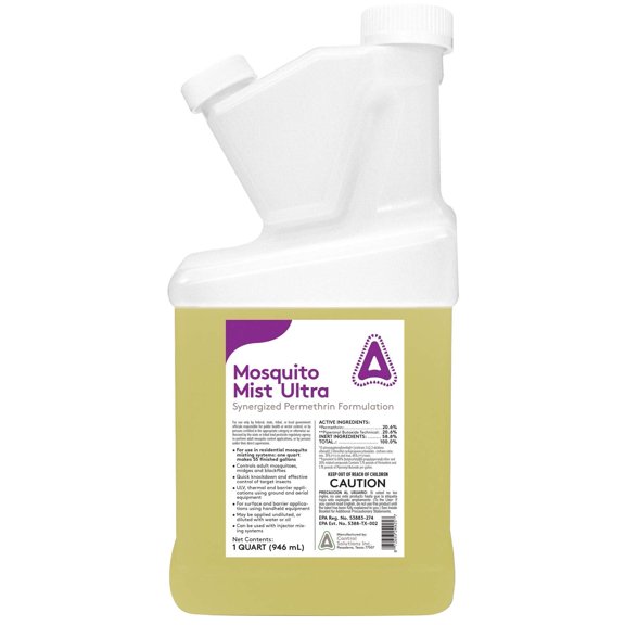 Control Solutions Mosquito Mist Ultra - Synergized Permethrin Formulation (1 Quart)