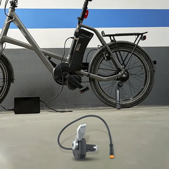 Control Speed and Acceleration with Left Thumb Throttle for Electric Bikes Waterproof Connector