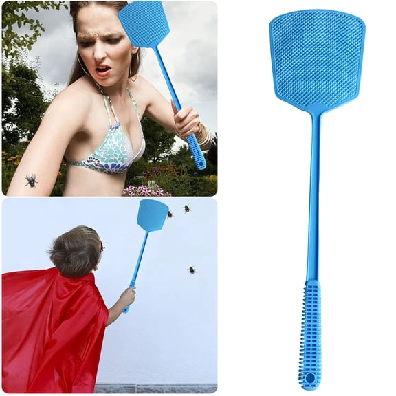 Control with Long Handle Fly Swatter - Summer Thickening and Lengthening Mesh Design for Maximum