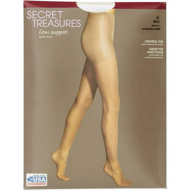 Control Top Firm Support Silky Sheer Pantyhose 