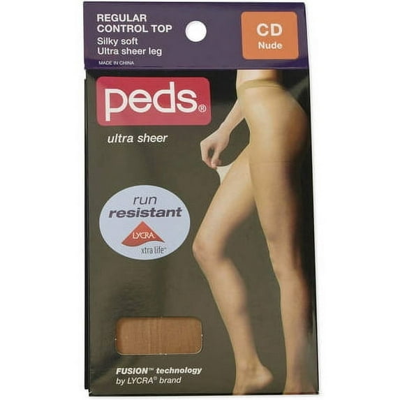 Control Top Shadow Toe Pantyhose, 1 Pack