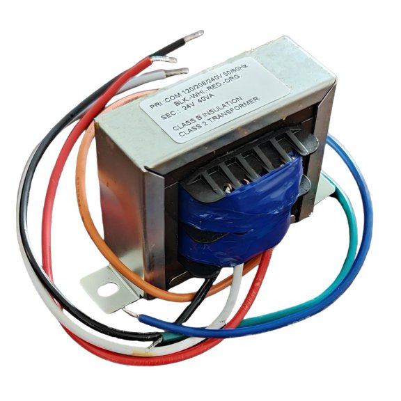Control Transformer 24V 40VA For HVAC Furnace Single Phase Power Transformer Wide Input Voltage 120 208 240V Class B Insulation Robust Metal Housing Stable 24V AC Output Supports (1PCS)