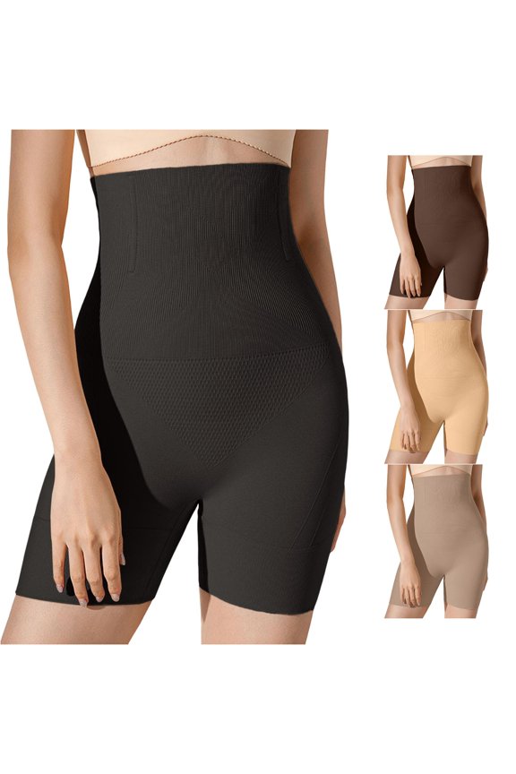 Control Underpants High Waist Shapewear with Double Layer Pressure Support Strong Abdominal Control Figure Shaping Underwear Breathable Comfortable Bodice Pants Body Slamming Top Latex Waste