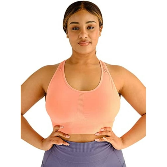 Under Control Women’s Adult Plus Size Active Seamless Core Sports Bra – High Support, Breathable, Comfortable Fit for Workout, Yoga & Everyday Wear Sports Bras
